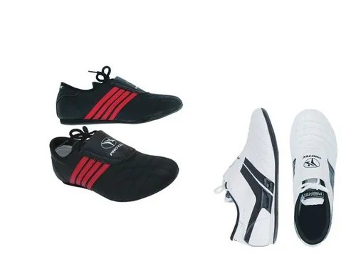 Articulos Marciales Tenis Protec Taekwondo Blanco Y Negro