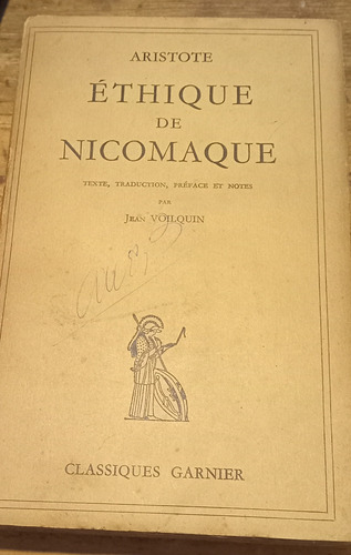 Éthique De Nicomaque - Aristóteles (francés Y Griego)