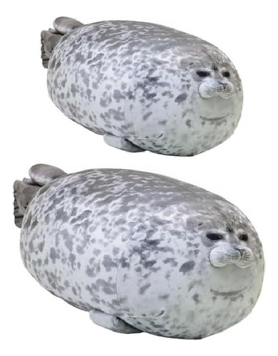 2pcs Juguete Peluche Foca Almohada Foca Algodón Cómodo