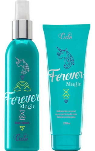 Kit Forever Magic Colônia 200ml + Hidratante 240ml - Ciclo