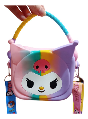 Cartera Infantil Kuromi De Goma Juguetería Bloque 