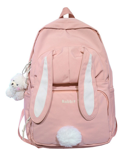 (paquete) Mochila Con Orejas De Conejo Para Niñas Adolescent