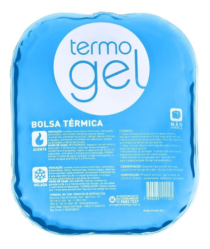 Imagem 2 de 2 de Kit 2un Bolsa Térmica De Gel Termogel Compressa Quente Frio
