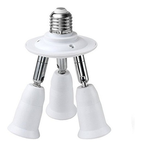 Jackyled 3 En 1 Luz Del Divisor Del Zócalo E26 E27 Adaptador