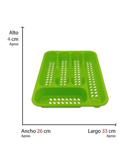 Organizador Cubiertos Plástico 33 X 26cm