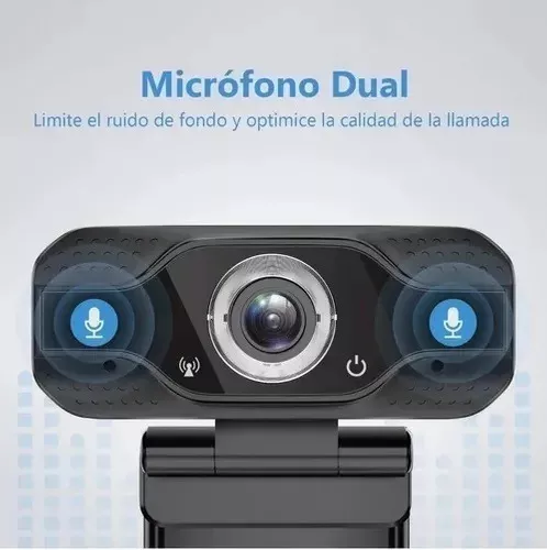 Camara Web Full HD 1080P con Doble Microfono para Pc y Laptop