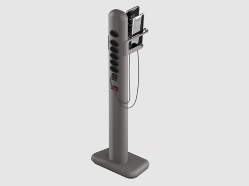 Totem Extensão Elétrica Com 6 Tomadas E 2 Usb Easyplug Octoo