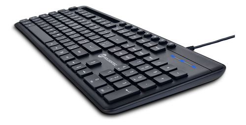 Teclado com Fio Goldentec GT Business ABNT2 107 Teclas Cor Preto Português Brasil