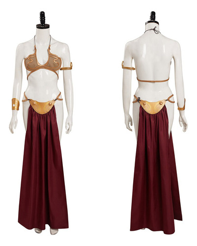 Disfraz De Cosplay De La Princesa Jedi Leia Para Mujer Adult