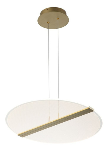 Pendente Friso Dourado 52cm 30w 3000k Bd005 Bella