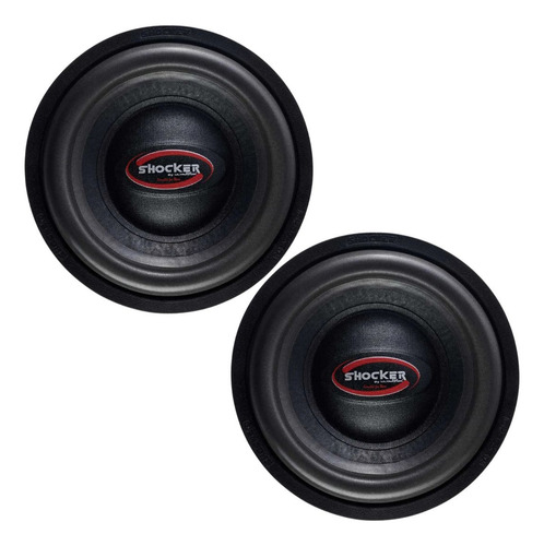 02 Alto Falante Subwoofer 12 Polegadas 500w Rms Shocker