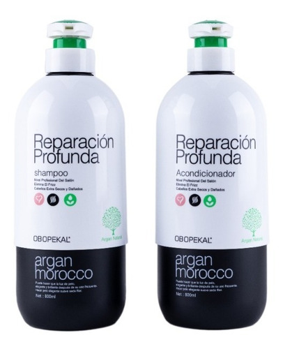 Obopekal® Shampoo + Acondicionador Argan Oil 800 Ml