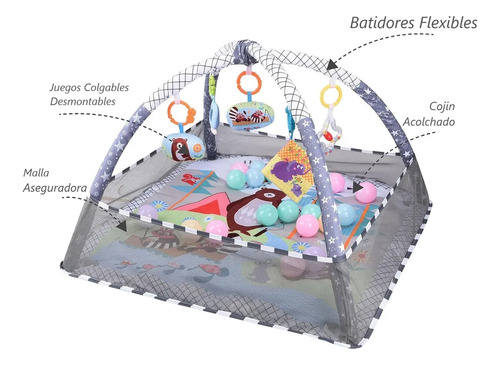 Gimnasio Para Bebe Tipo Corral De Pelotas Fisher Pataditas