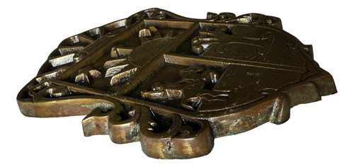 Escudo Estado De Querétaro Bronce Macizo 24 Cmx17 Cm (Usado)