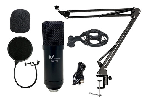 Venetian Bm-700 Microfono Condenser Usb Podcast Combo Araña