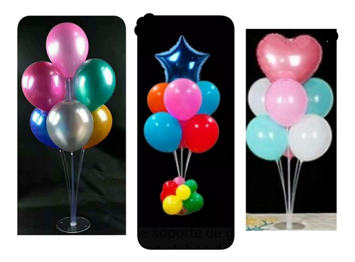 Base Acrílica Para 7 Globos X1u