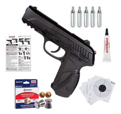 Pistola Co2 Gamo Pt-85 .177 Blowback Bbs Pellets Xchws P