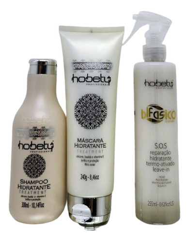 Shampoo Emulsão Bifasico Hobety Home Care E Profissional Hidratação, Restauração De 795ml 795g