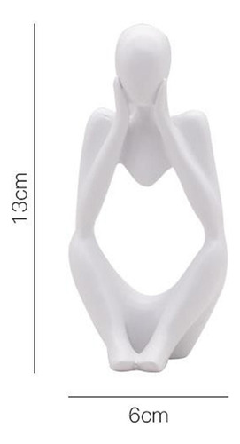 6pcs Pensador Escultura Estatuilla Estatuas Para El Hogar