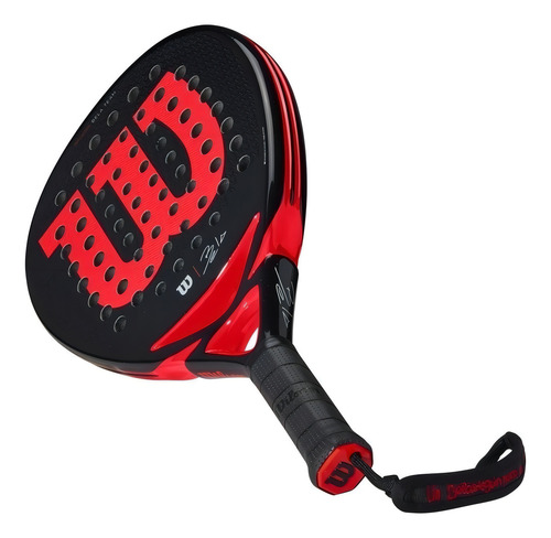 Paleta de pádel Wilson Bela Team 2020 - 2021 color negro/rojo