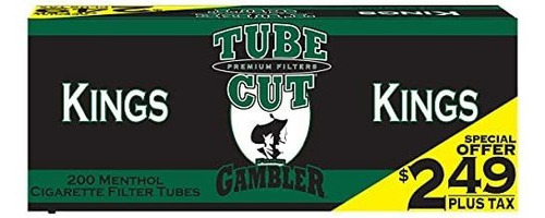 Tubo Y-o Papel Para Armar Gambler Tubecut Menthol King Size 