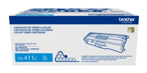 Cartucho De Toner Brother Tn-411c Cyan