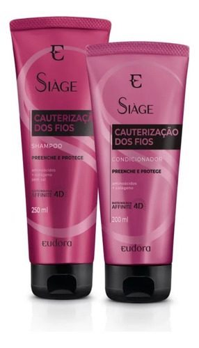  Eudora Siàge Cauterização Dos Fios Shampoo + Condicionador