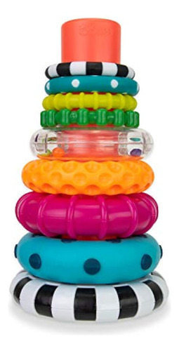 Sassy Stacks Of Circles Stacking Ring Stem Juguete