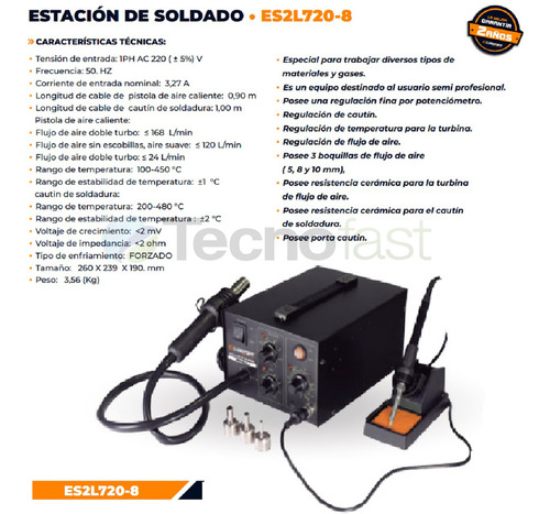 Estacion De Soldado Lusqtoff Lapiz Cautin Aire Caliente 660w