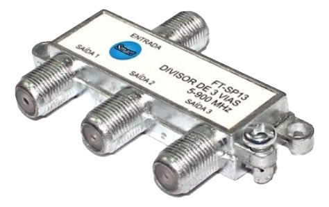 Coaxial 3 Vias X 10 Divisor De Señal Control Red