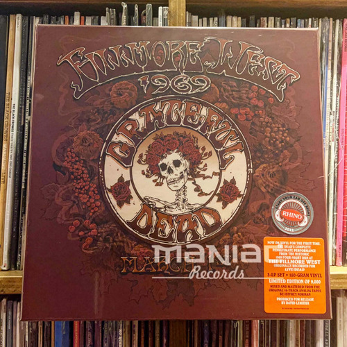 Grateful Dead Fillmore West San Francisco Ca 3/1/1969 Manc