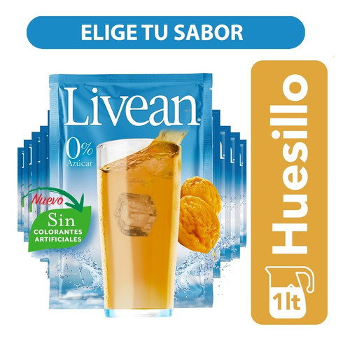 Pack 10 Jugo En Polvo Livean 7g - Elige Tu Sabor