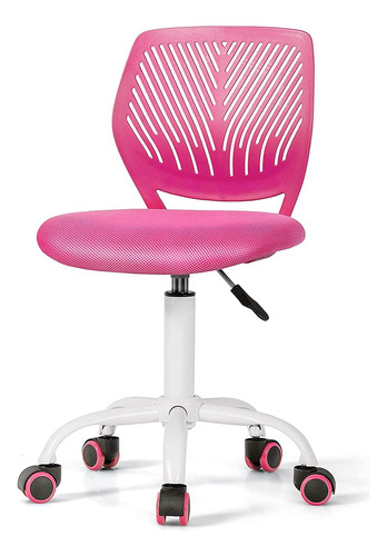 Silla De Escritorio Giratoria Giantex, Rosa