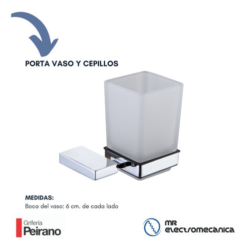 Set De Accesorios Baño De 6 Piezas Peirano Linea 13000 13006