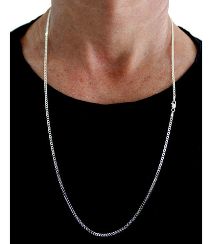 Conjunto Prata 925 Corrente E Pulseira Escama De Peixe Fina