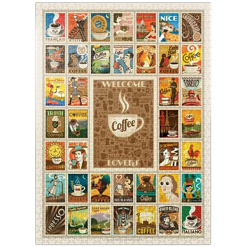 Coffee Collection: Multi-image Print, Vintage Poster - Premi