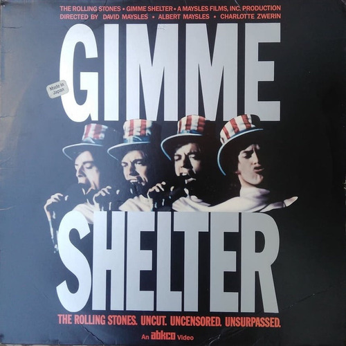 Imagen 1 de 1 de Laser Disc The Rolling Stones - Gimme Shelter