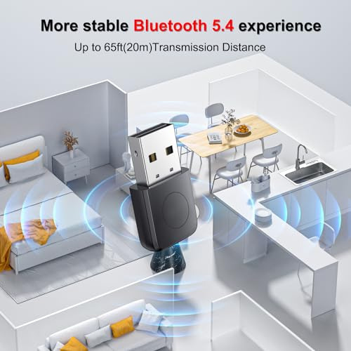 Adaptador Usb Bluetooth 5.4 Para Pc - Plug And Play