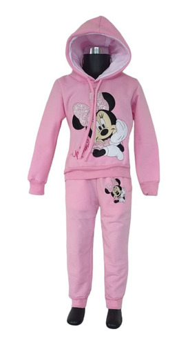 Hermoso Conjunto De Pants Para Niña Minnie Mouse Bordado