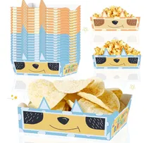 Comprar Bandejas De Papel Desechables Para Fiesta De Tema Perro Azul