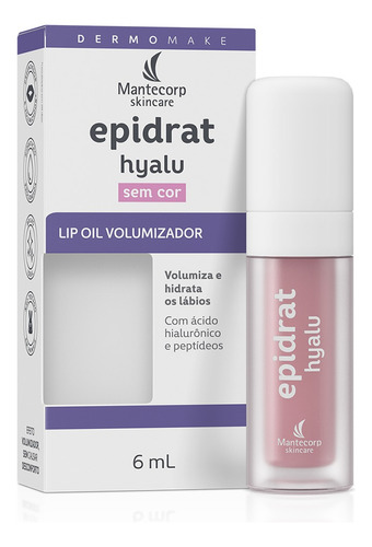 Lip Oil Volumizador Mantecorp Epidrat 6ml Sem Cor