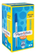 Comprar Caja X50 Lapiceras Paper Mate Kilometrico St100 Azul T\u002Fmed
