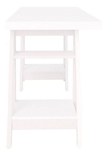 Mesa Para Escritório Escrivaninha Cavalete Art Web Branco