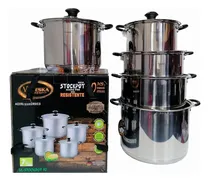 Comprar Ollas Grandes Valeska Stockpot Acero Quirúrgico 10 Pcs 