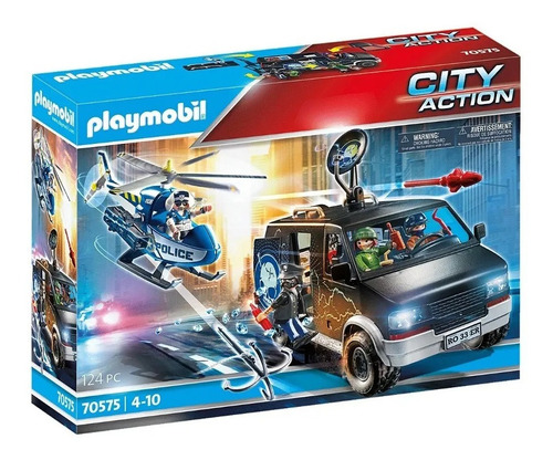 Playmobil 70575 Helicoptero Policia Vehiculo