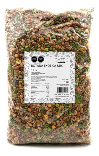 Botana Verde Con Chícharo, Lenteja Y Semilla De Girasol 1kg