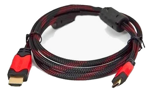 Imagen 2 de 5 de Cable Conexion Hdmi 2m Full Hd 1080p Filtro Malla 2 Metros