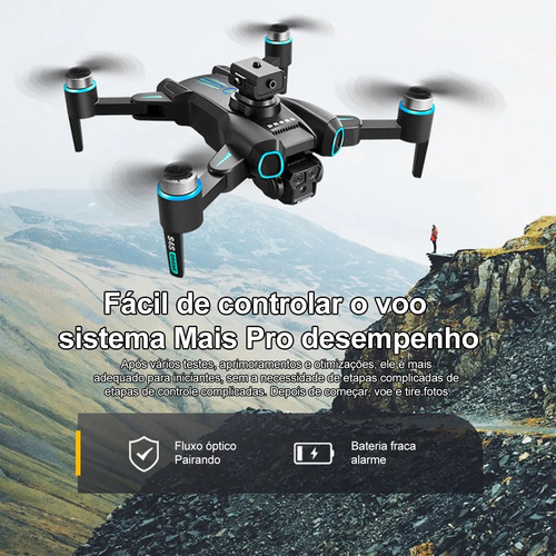 Genai Drone Profissional Ls-s4s Dual Camera Hd Motor Brushless Full 2 Bateria