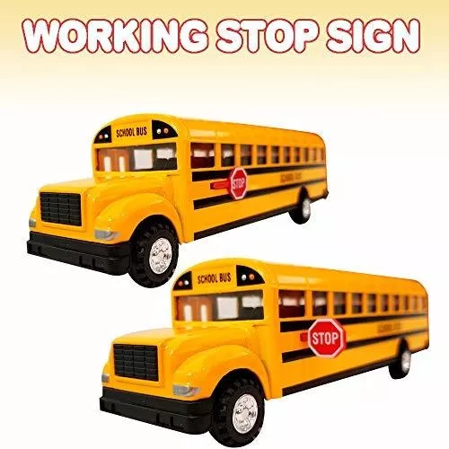 ArtCreativity Autobús escolar amarillo fundido a presión para niños,  juguete clásico de autobús escolar de 7 pulgadas con mecanismo de  retroceso