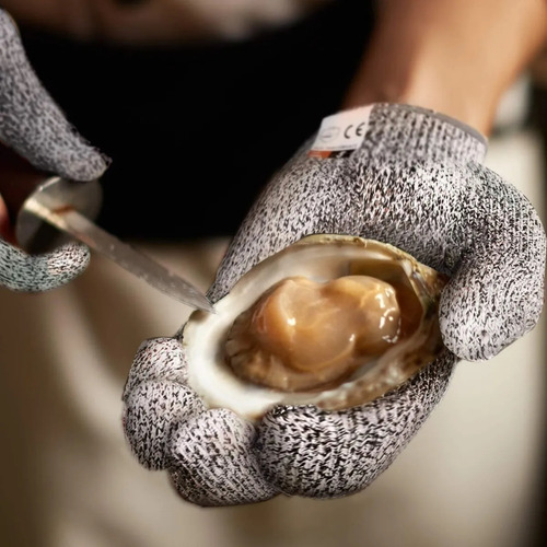 Imagen 4 de 4 de Guantes Seguridad Resistentes Al Corte Nivel 5 Para Cocina
